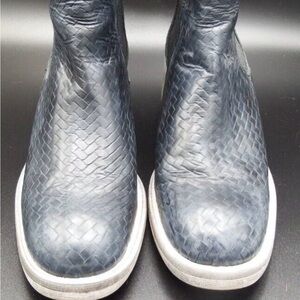 Free People Black Essential Chelsea Textured Heeled Boots